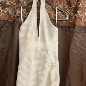 G by guess off white bandage halter dress